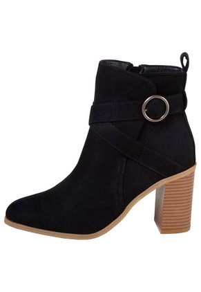 Botines Con Tacón Para Mujer Negro State Street 200069 Payless