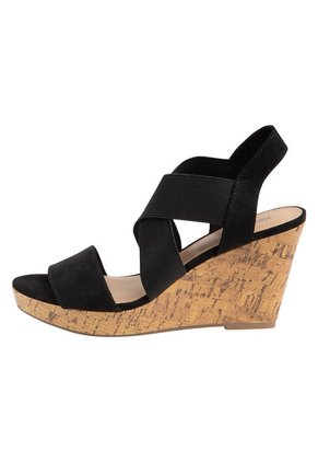 Sandalias Ryan Con Plataforma Tipo Cuña Para Mujer Negro State Street 198795 Payless