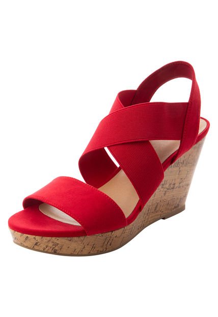 Sandalias Ryan Con Plataforma Tipo Cuña Para Mujer Rojo State Street 198796