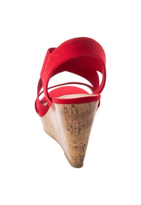 Sandalias Ryan Con Plataforma Tipo Cuña Para Mujer Rojo State Street 198796 Payless