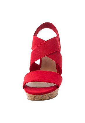 Sandalias Ryan Con Plataforma Tipo Cuña Para Mujer Rojo State Street 198796 Payless
