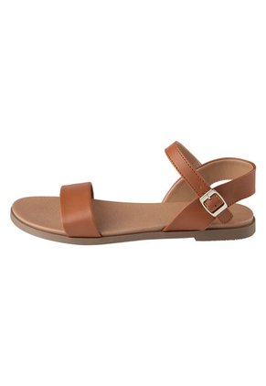Sandalias Planas Pat Para Mujer Cogñac State Street 198542 Payless