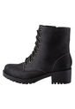 Botines Dierks Con Cordones Para Mujer Negro State Street 198752 Payless de State Street