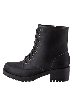 Botines Dierks Con Cordones Para Mujer Negro State Street 198752 Payless