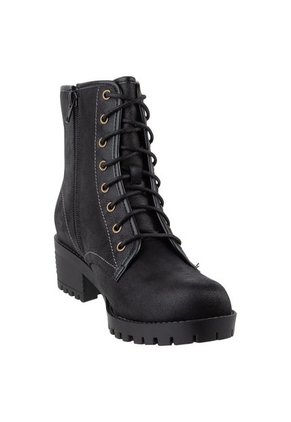 Botines Dierks Con Cordones Para Mujer Negro State Street 198752 Payless