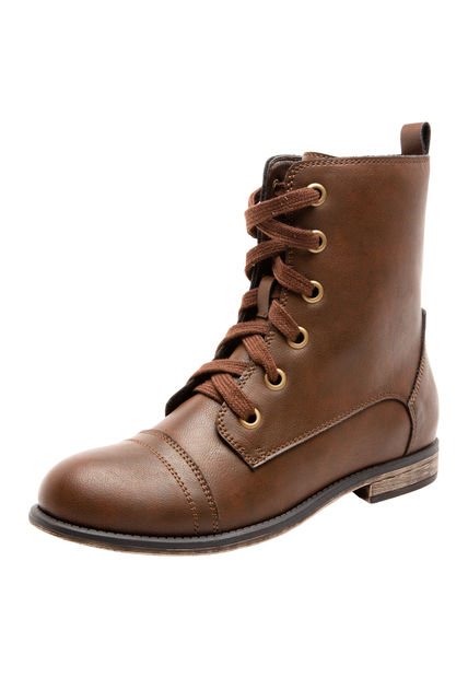 Botines Con Cordones Danni Para Mujer Café State Street 198533