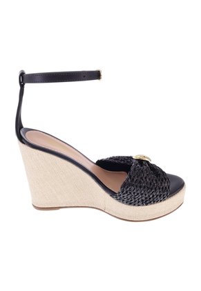 Sandalias Belem Con Taco Tipo Cuña Para Mujer Negro State Street 211279