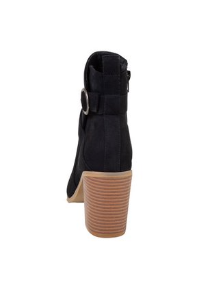 Botines Con Tacón Para Mujer Negro State Street 200069 Payless