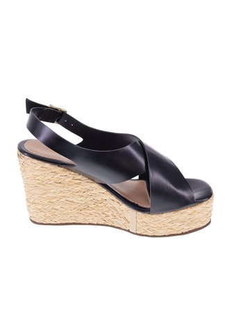 Sandalias Vitoria Con Taco Tipo Cuña Para Mujer Negro State Street 211265 State Street