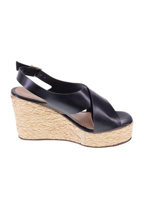 Sandalias Vitoria Con Taco Tipo Cuña Para Mujer Negro State Street 211265