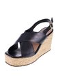 Sandalias Vitoria Con Taco Tipo Cuña Para Mujer Negro State Street 211265 de State Street