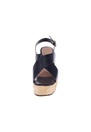 Sandalias Vitoria Con Taco Tipo Cuña Para Mujer Negro State Street 211265
