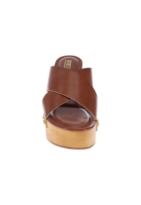 Sandalias Manaus Con Taco Para Mujer Café Medio State Street 211195