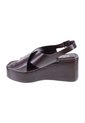 Sandalias Fortaleza Con Taco Tipo Cuña Para Mujer Café Oscuro State Street 211198 de State Street