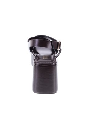 Sandalias Fortaleza Con Taco Tipo Cuña Para Mujer Café Oscuro State Street 211198