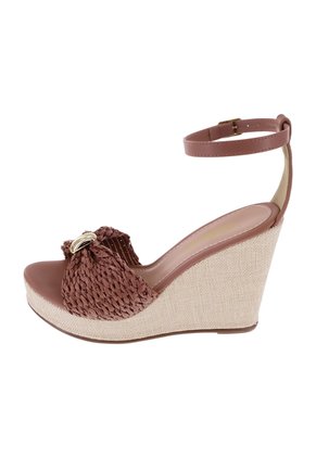 Sandalias Belem Con Taco Tipo Cuña Para Mujer Café Medio State Street 211278