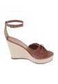Sandalias Belem Con Taco Tipo Cuña Para Mujer Café Medio State Street 211278 de State Street