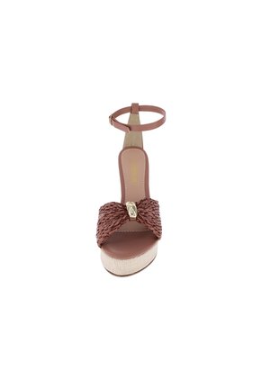 Sandalias Belem Con Taco Tipo Cuña Para Mujer Café Medio State Street 211278