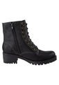 Botines Dierks Con Cordones Para Mujer Negro State Street 198752 Payless de State Street