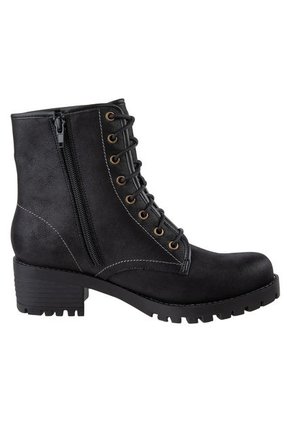Botines Dierks Con Cordones Para Mujer Negro State Street 198752 Payless