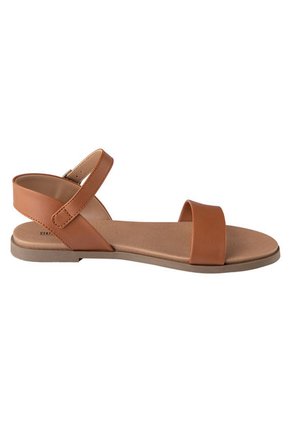 Sandalias Planas Pat Para Mujer Cogñac State Street 198542 Payless