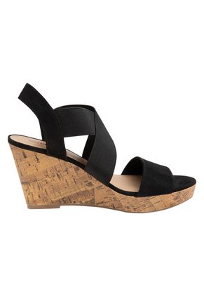 Sandalias Ryan Con Plataforma Tipo Cuña Para Mujer Negro State Street 198795 Payless