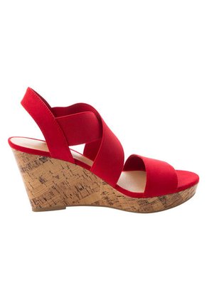 Sandalias Ryan Con Plataforma Tipo Cuña Para Mujer Rojo State Street 198796 Payless