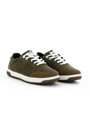 Zapatos Casuales Para Niño Marca Steps, Color Verde Oscuro