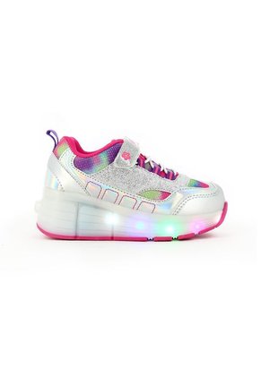 Tenis Patín Para Niña Marca Steps, Color Plateado