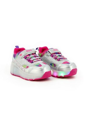 Tenis Patín Para Niña Marca Steps, Color Plateado