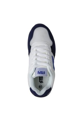 Tenis Deportivos Niño Steps - Color Blanco/Azul