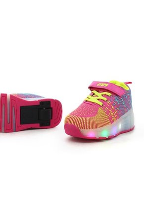 Tenis Patin Para Niña Marca Steps, Color Fucsia