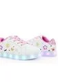 Tenis De Luces Para Niña Marca Steps, Color Blanco de Steps