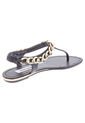 Sandalia Plana Negra Steve Madden de Steve Madden