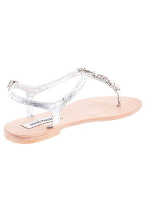 Sandalia Plana Plateada Steve Madden