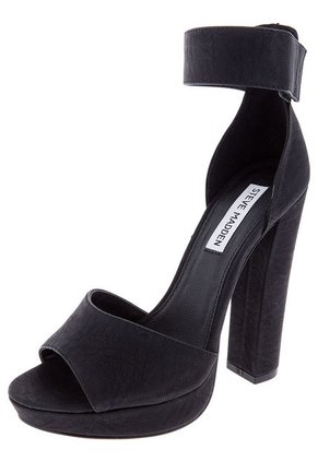 Sandalia Tacón Negra Steve Madden