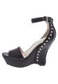 Sandalia Tacón Corrido Negro Nine West de Steve Madden
