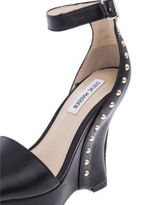 Sandalia Tacón Corrido Negro Nine West