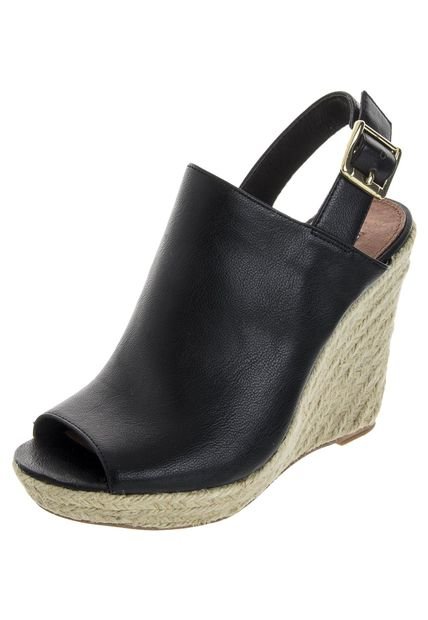 Sandalia Tacón Corrido Steve Madden Negro