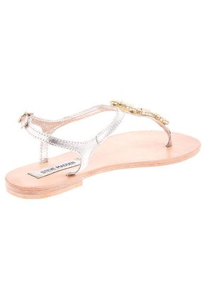 Sandalia Plana Plateada Steve Madden