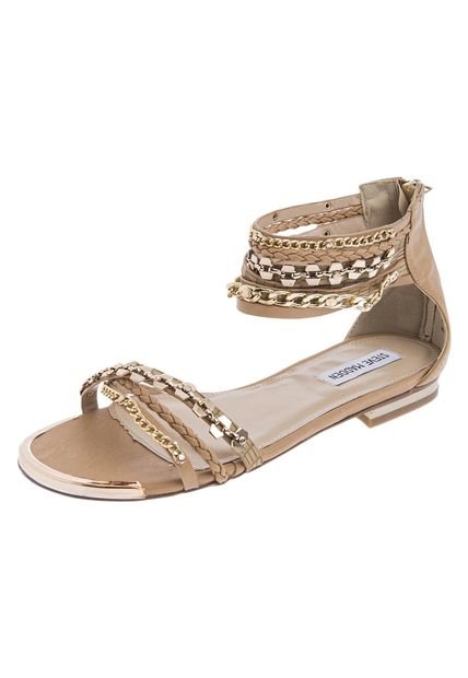 Sandalia Plana Dorada Steve Madden