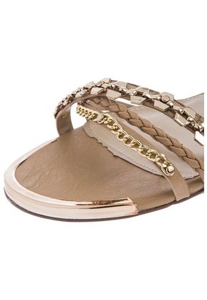 Sandalia Plana Dorada Steve Madden