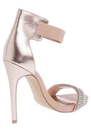Sandalia Tacón Dorada Steve Madden