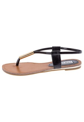 Sandalia Plana Negra Steve Madden