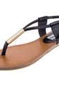 Sandalia Plana Negra Steve Madden de Steve Madden