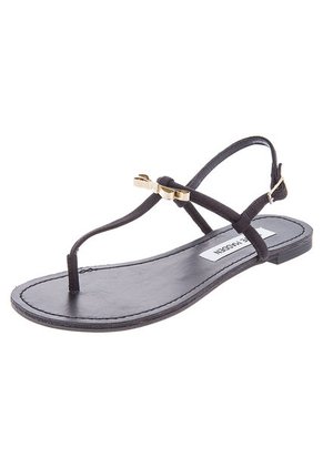 Sandalia Plana Negra Steve Madden