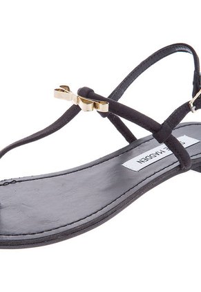 Sandalia Plana Negra Steve Madden