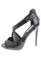 Sandalia Tacón Negra Steve Madden de Steve Madden
