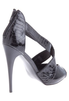 Sandalia Tacón Negra Steve Madden