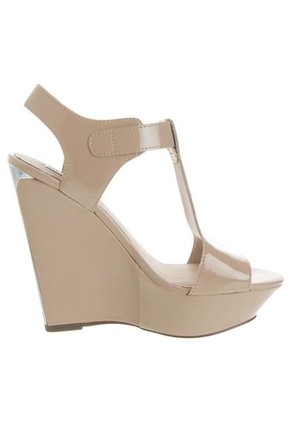 Sandalia Tacón Corrido Beige Steve Madden